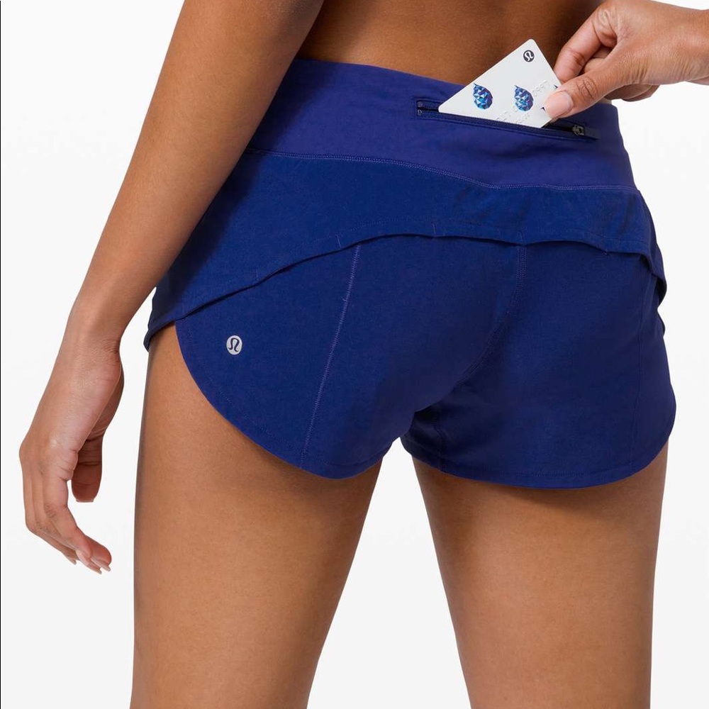 NWT Lululemon Larkspur Speed Up Shorts